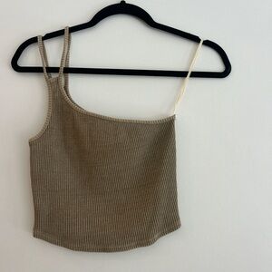 Mustard Seed Ribbed Beige Camisole